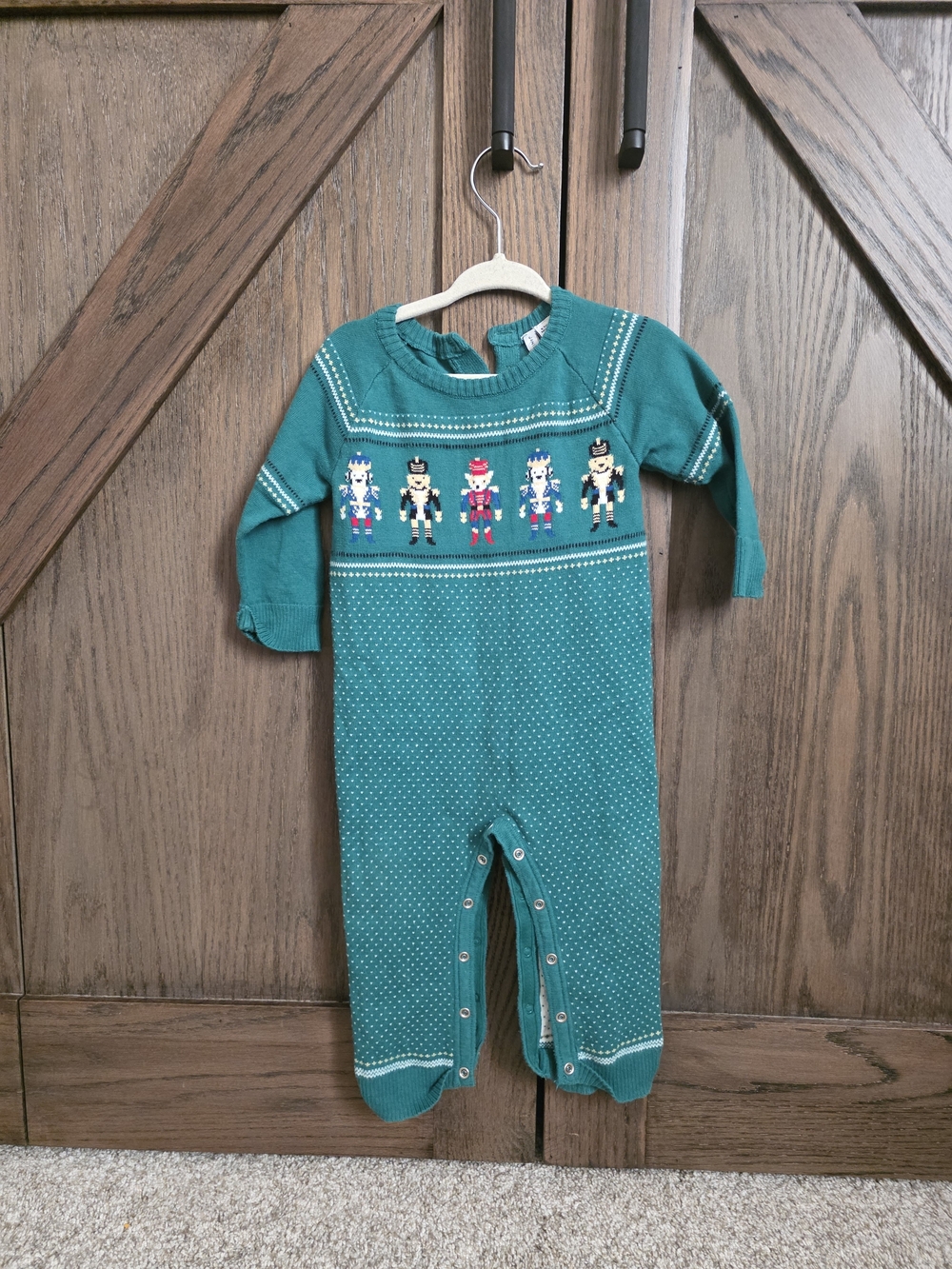 Janie and Jack Puppy Nutcracker Romper